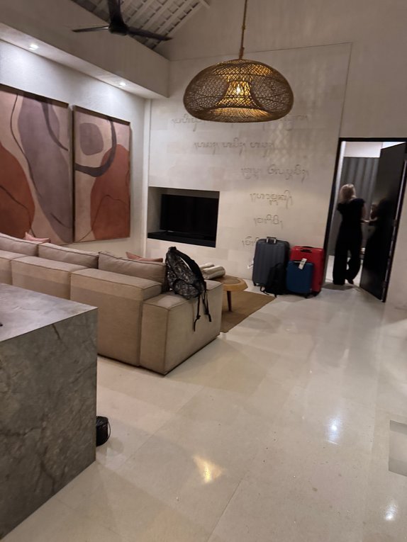 Wohnzimmer im Ahimsa Beach