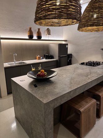 Küche im Ahimsa Beach