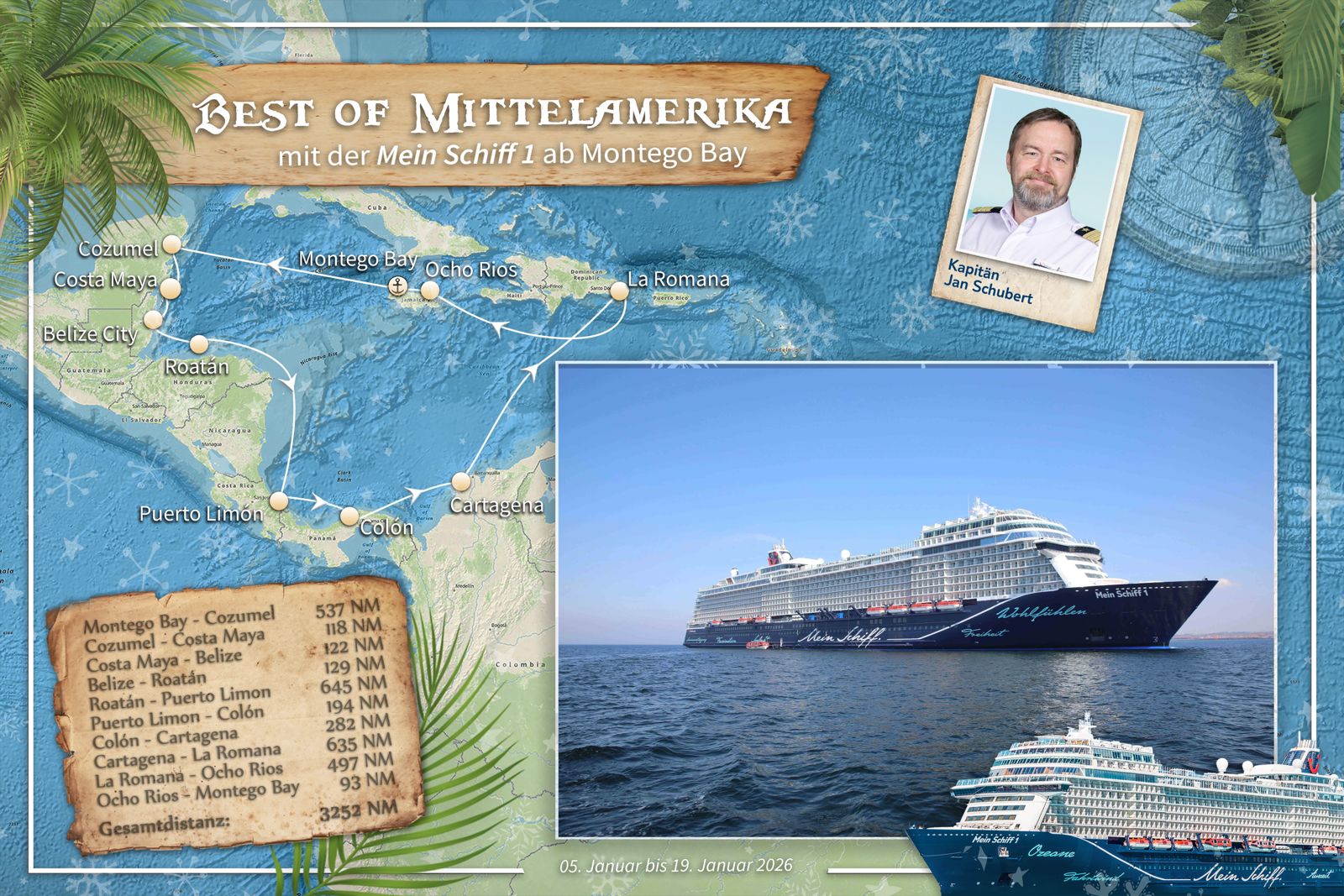 Karibik und Mittelamerika mit Mein Schiff